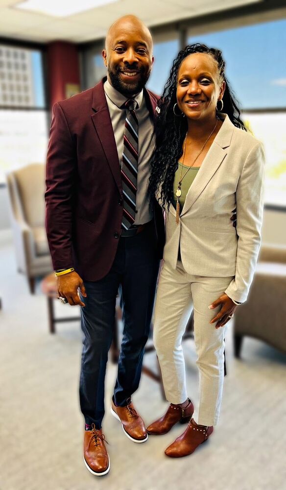 Dr. Bell with Bibb County Superintendent Dr. Dan Sims